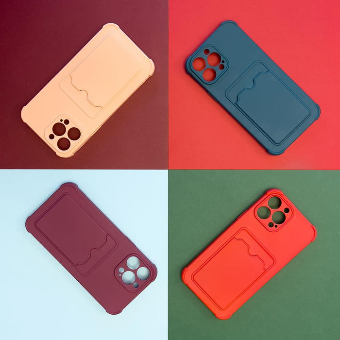 Card Armor Case Pouch Cover for Xiaomi Redmi Note 10 / Redmi Note 10S Card Wallet Silicone Armor Cover Air Bag Navy Blue