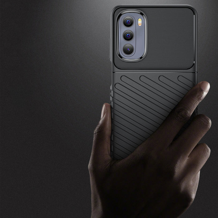 Thunder Case flexible armored cover for Motorola Moto G Stylus 2022 black