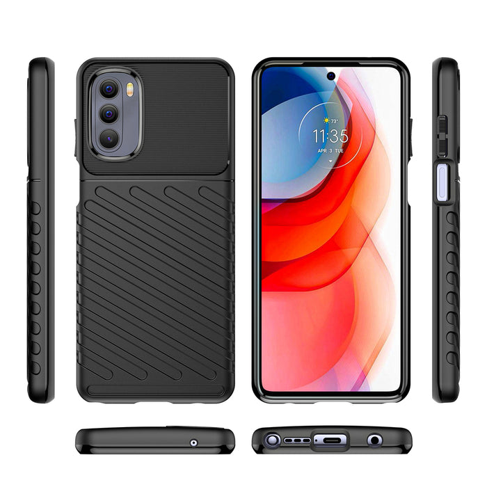 Thunder Case flexible armored cover for Motorola Moto G Stylus 2022 black