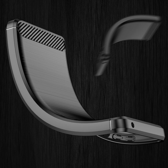 Carbon Case Flexible case cover Motorola Moto G Power 2022 black