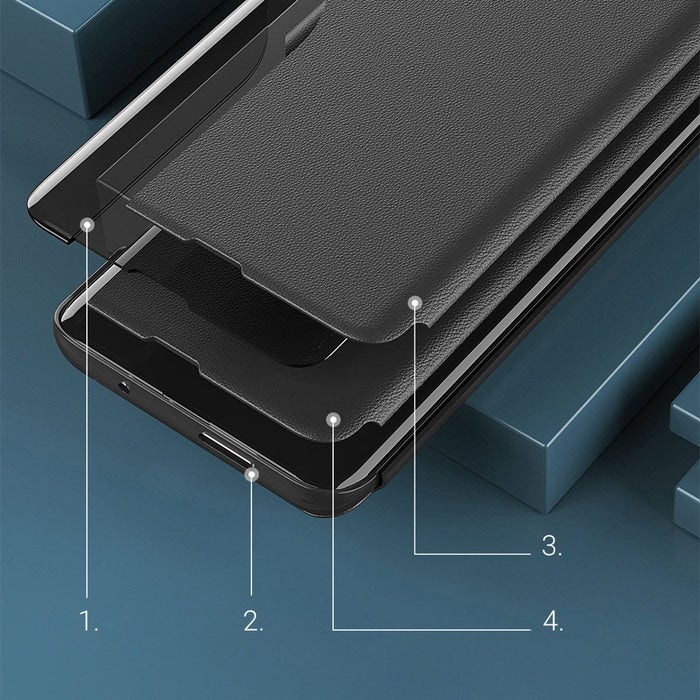 Eco Leather View Case elegant case with flip cover and stand function Xiaomi Redmi Note 11 Pro+ 5G (China) / 11 Pro 5G (China) / Mi11i HyperCharge / Poco X4 NFC 5G black
