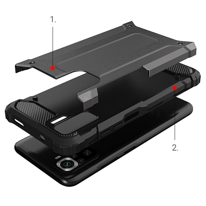 Hybrid Armor armored hybrid case cover Xiaomi Redmi Note 11 Pro+ 5G (China) / 11 Pro 5G (China) / Mi11i HyperCharge / Poco X4 NFC 5G blue