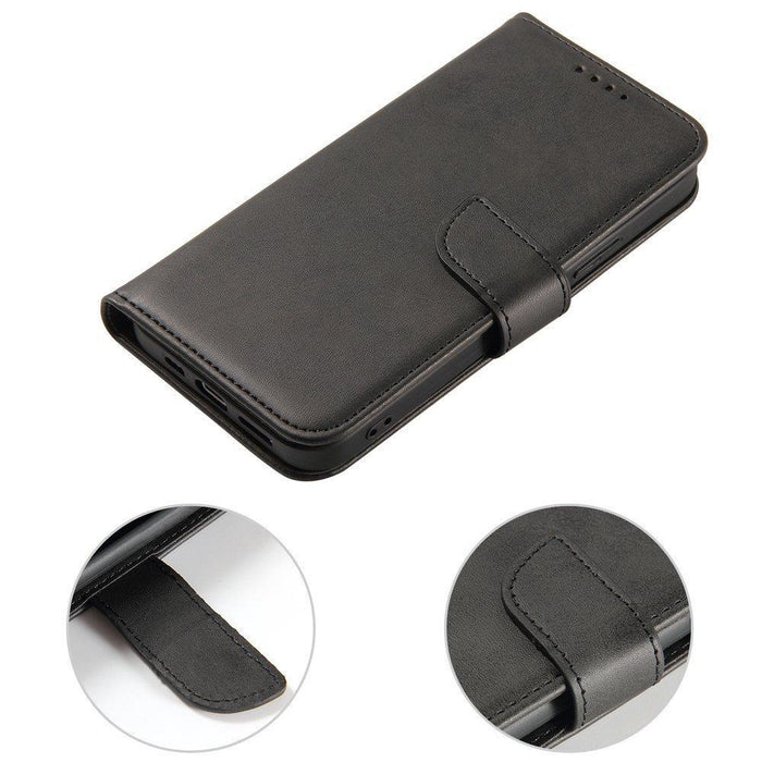 Magnet Case elegant case case cover with a flap and stand function Poco M4 Pro 5G black