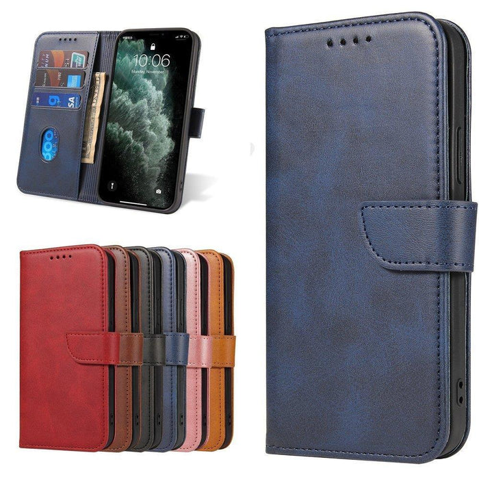 Magnet Case elegant case case cover with a flap and stand function Poco M4 Pro 5G blue
