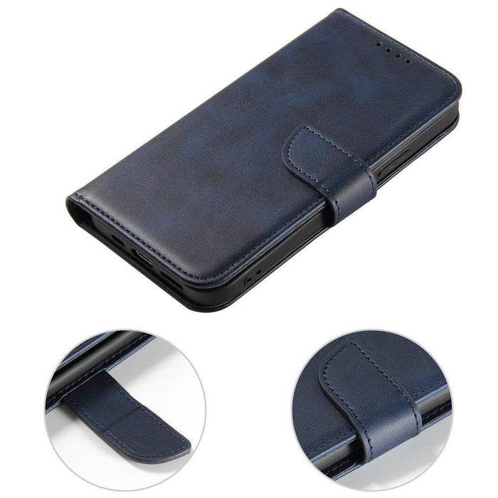 Magnet Case elegant case case cover with a flap and stand function Poco M4 Pro 5G blue