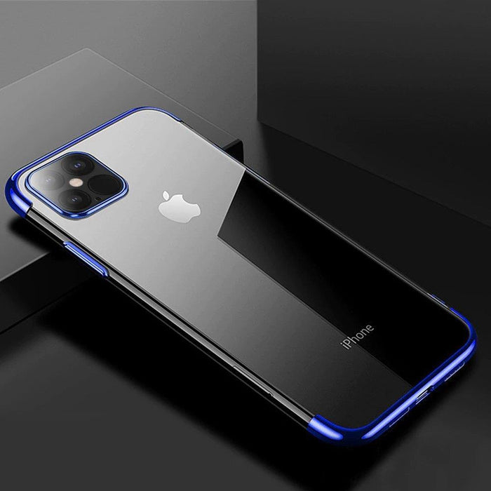 Clear Color case gel cover case with metallic frame Xiaomi Redmi Note 11 Pro 5G / 11 Pro blue