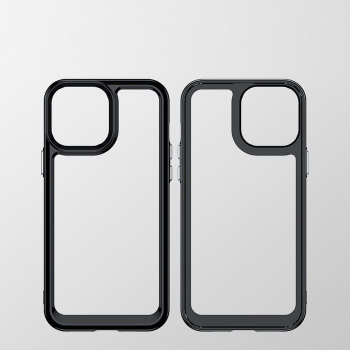 Outer Space Case for iPhone 12 Pro Max hard cover with gel frame blue