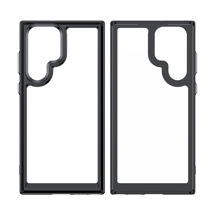 Outer Space Case Case for Samsung Galaxy S22 Ultra Hard Cover with Gel Frame Red