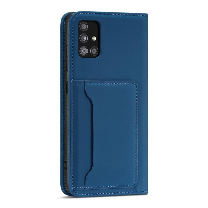 Magnet Card Case for Xiaomi Redmi Note 11 Pro Pouch Card Wallet Card Holder Blue