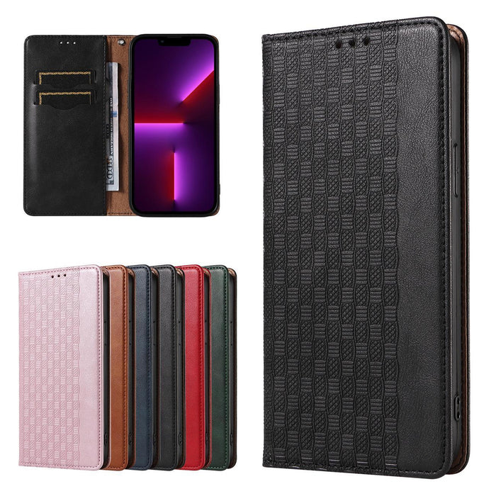 Magnet Strap Case for iPhone 12 Pro Pouch Wallet + Mini Lanyard Pendant Black