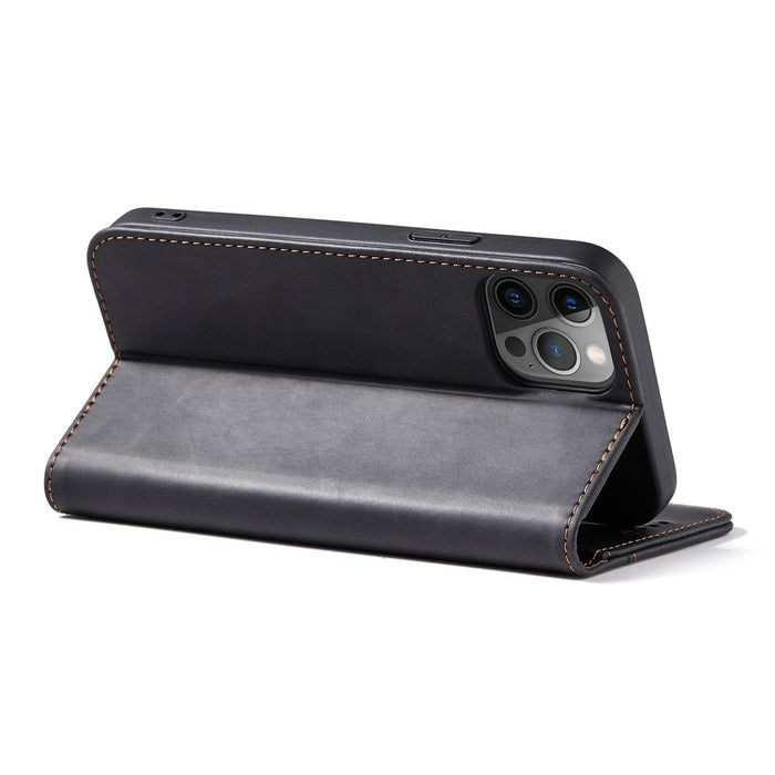 Magnet Fancy Case Case for iPhone 12 Pro Max Pouch Wallet Card Holder Black