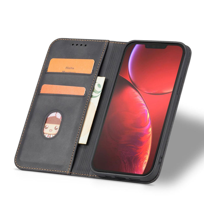 Magnet Fancy Case Case for iPhone 13 Pro Max Pouch Wallet Card Holder Black