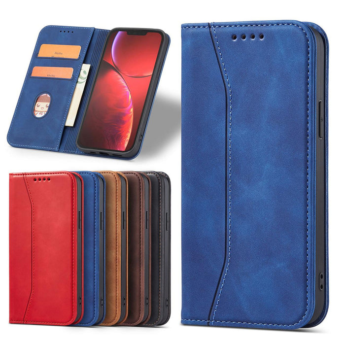 Magnet Fancy Case Case for iPhone 13 Pro Max Pouch Card Wallet Card Holder Blue