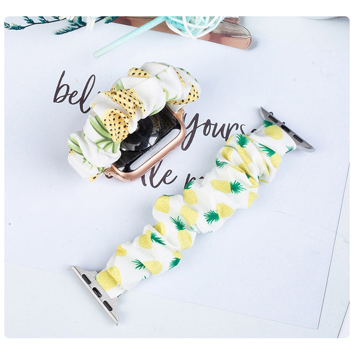 Fabric band for Apple Watch 42 / 44 / 45 mm strap bracelet rubber band - avocado