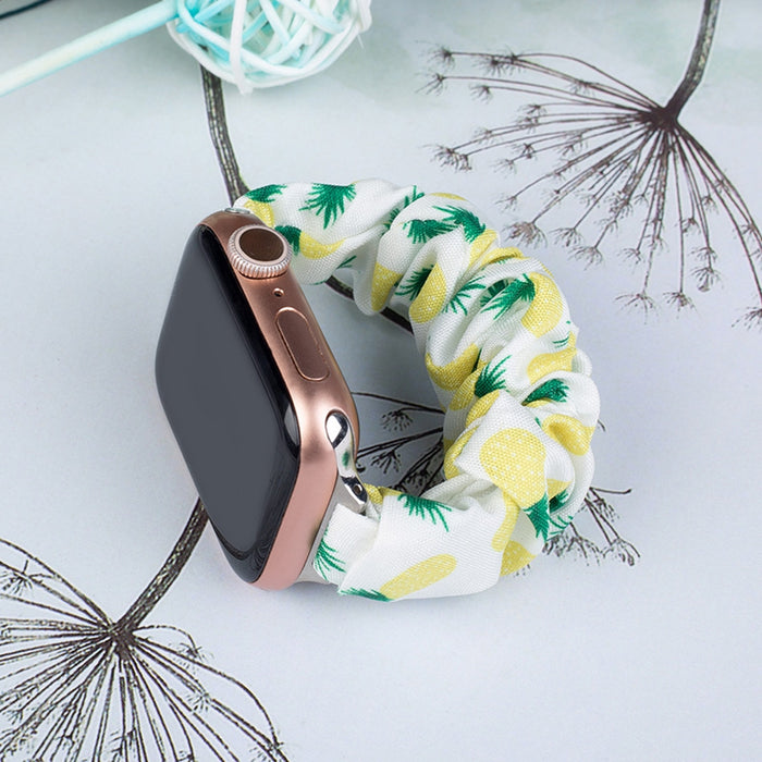 Fabric band for Apple Watch 42 / 44 / 45 mm strap bracelet rubber band - pineapple