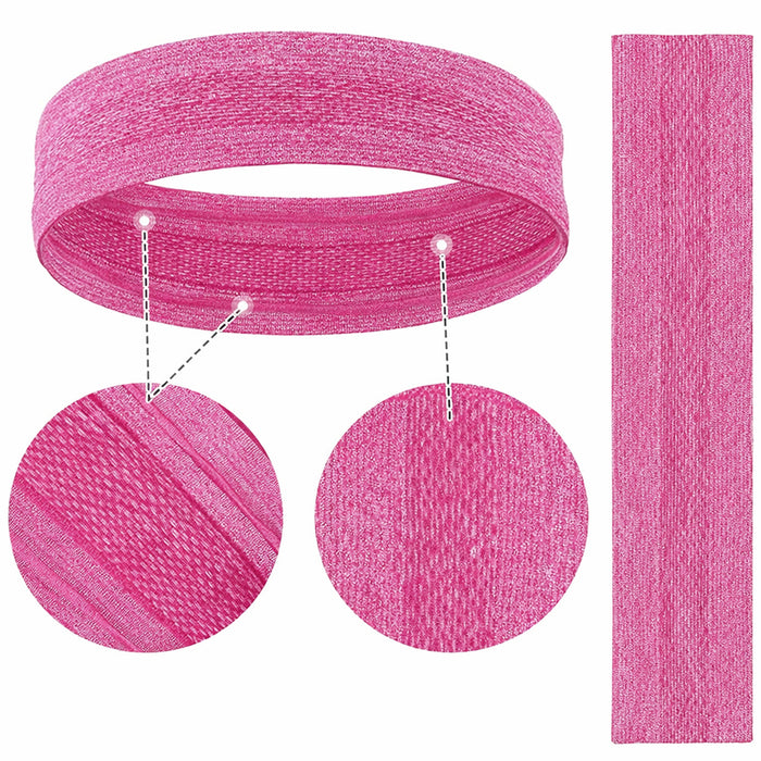 Elastic fabric headband for running fitness orange