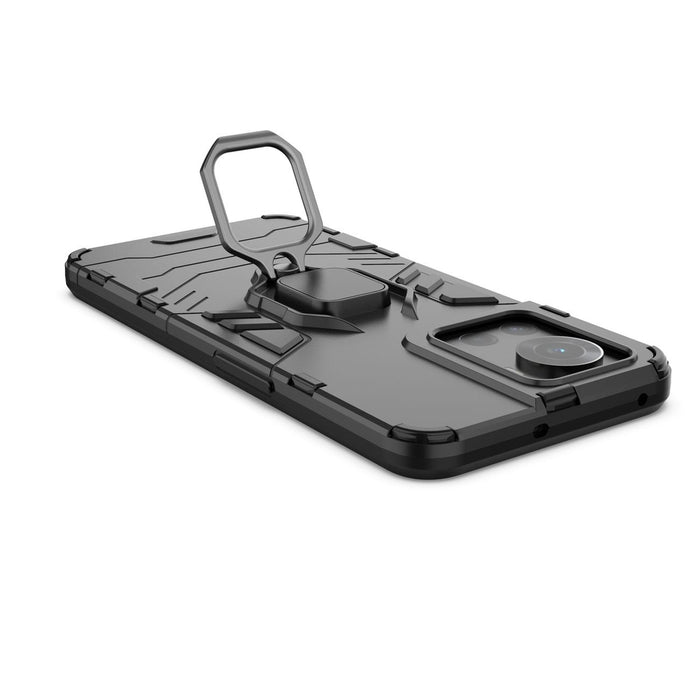 Ring Armor armored hybrid case cover + magnetic holder for OnePlus Ace black