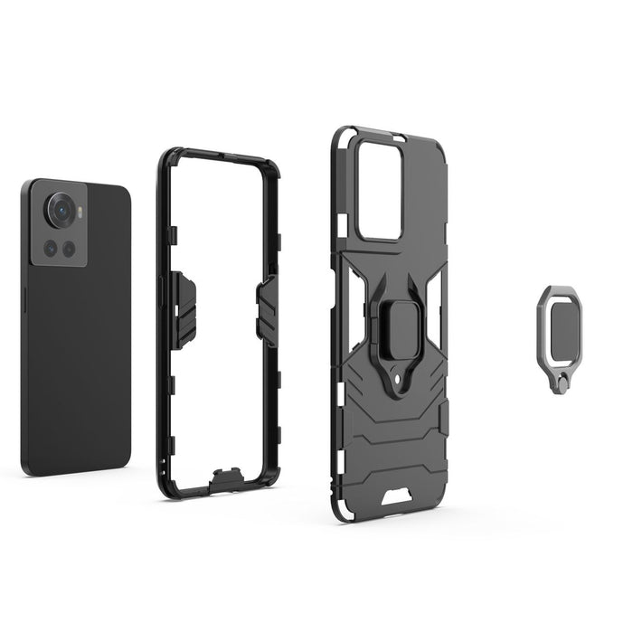 Ring Armor armored hybrid case cover + magnetic holder for OnePlus Ace black