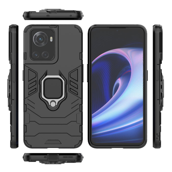Ring Armor armored hybrid case cover + magnetic holder for OnePlus Ace black