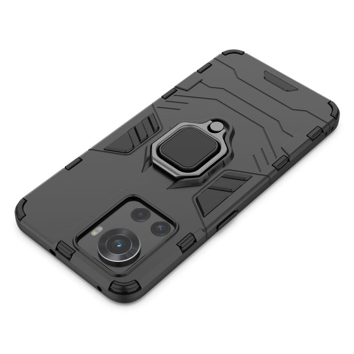 Ring Armor armored hybrid case cover + magnetic holder for OnePlus Ace black