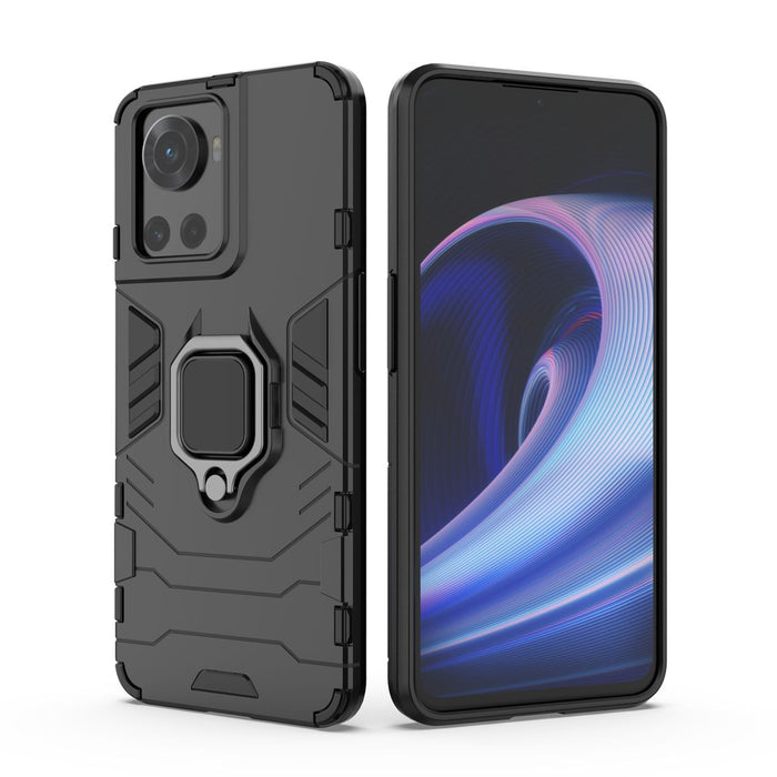 Ring Armor armored hybrid case cover + magnetic holder for OnePlus Ace black