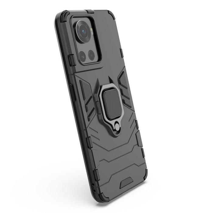 Ring Armor armored hybrid case cover + magnetic holder for OnePlus Ace black