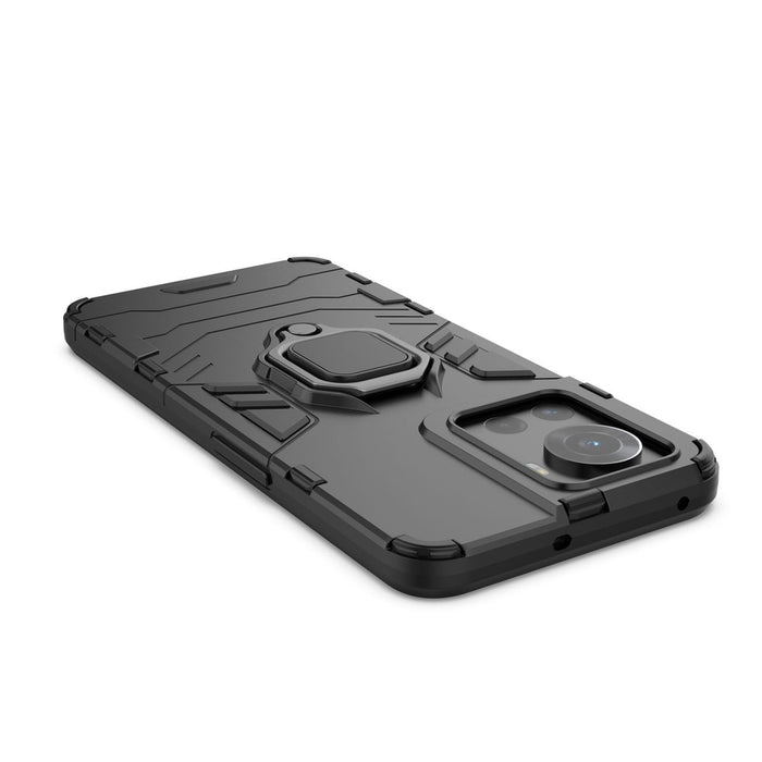 Ring Armor armored hybrid case cover + magnetic holder for OnePlus Ace black