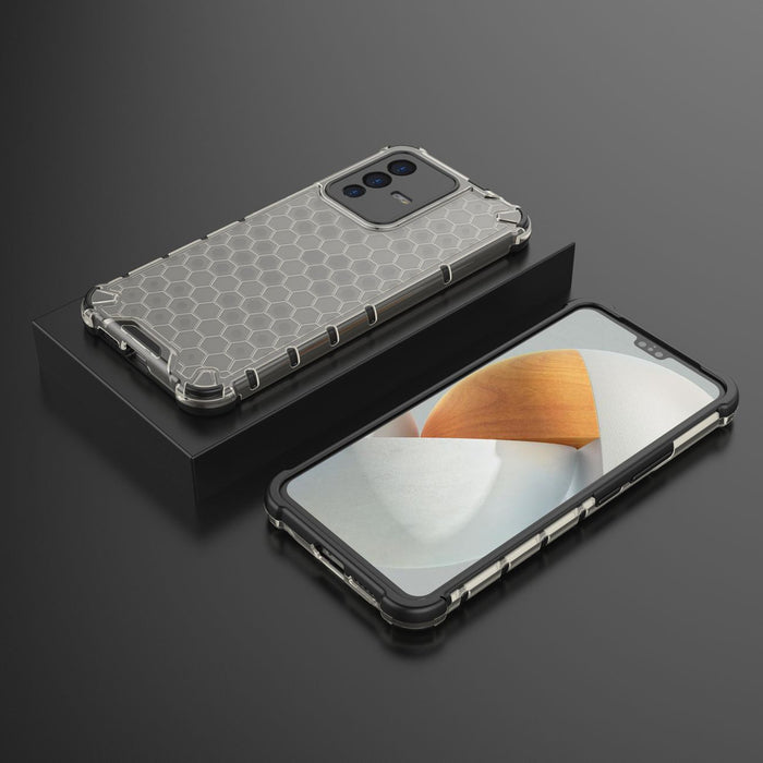 Honeycomb case armored cover with a gel frame Vivo V23 5G black