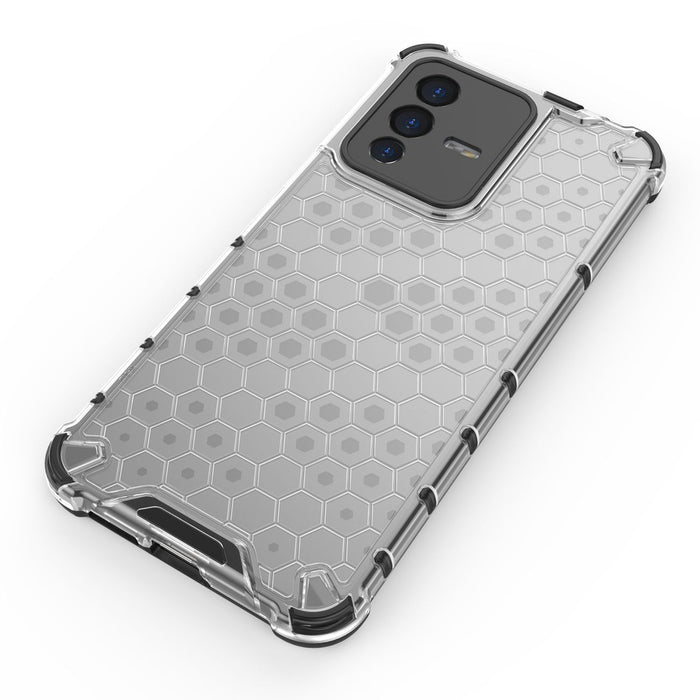 Honeycomb case armored cover with a gel frame Vivo V23 5G black