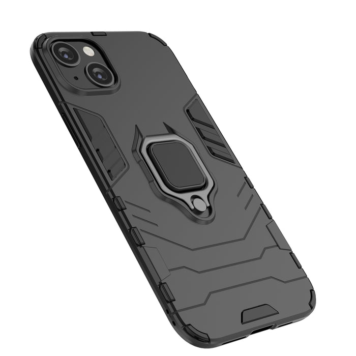 Ring Armor case for iPhone 14 armored cover magnetic holder ring black