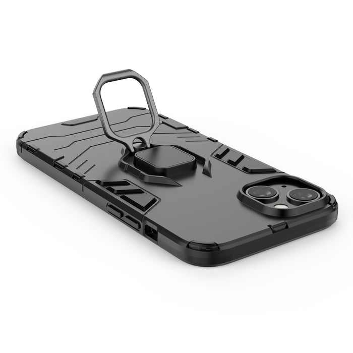 Ring Armor case for iPhone 14 Pro Max armored cover magnetic holder ring black