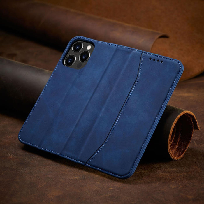 Magnet Fancy Case case for iPhone 14 flip cover wallet stand blue