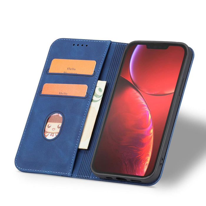 Magnet Fancy Case case for iPhone 14 Plus flip cover wallet stand blue