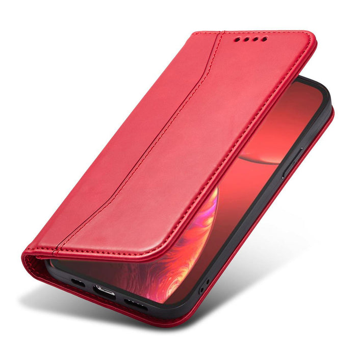 Magnet Fancy Case case for iPhone 14 Pro Max flip cover wallet stand red