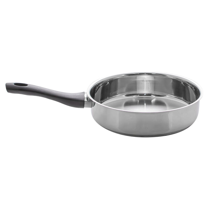 PAN WITH THREE-LAYER COATING 24 CM CHROME