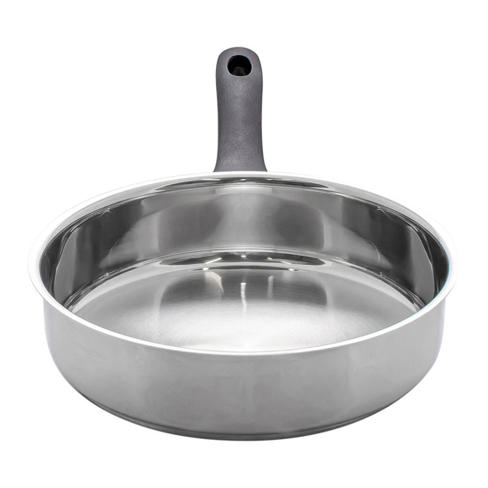 PAN WITH THREE-LAYER COATING 24 CM CHROME