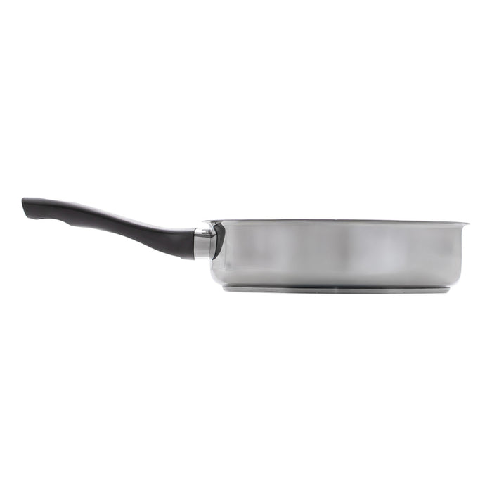 PAN WITH THREE-LAYER COATING 24 CM CHROME