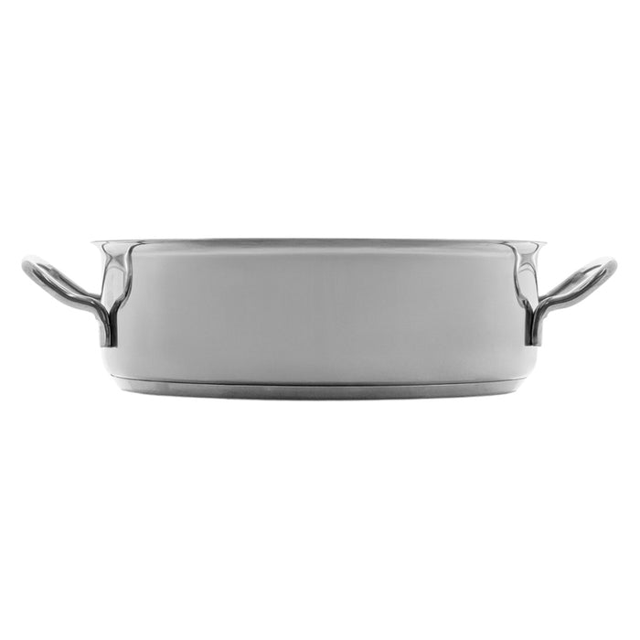 DEEP FRYING PAN WITH THREE-LAYER 24 CM CHROME