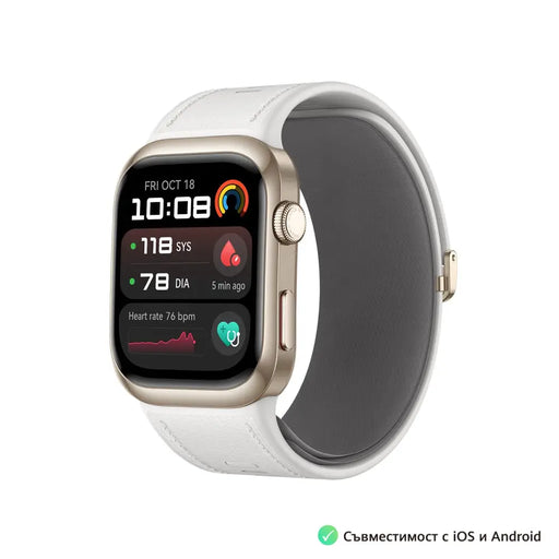 Huawei Watch D2 LCA-B11 Gold 1.82’’ Amoled Airbag/Strap Size 26mm Ambulatory 24H Blood Pressure HR monitoring PPG 6.0