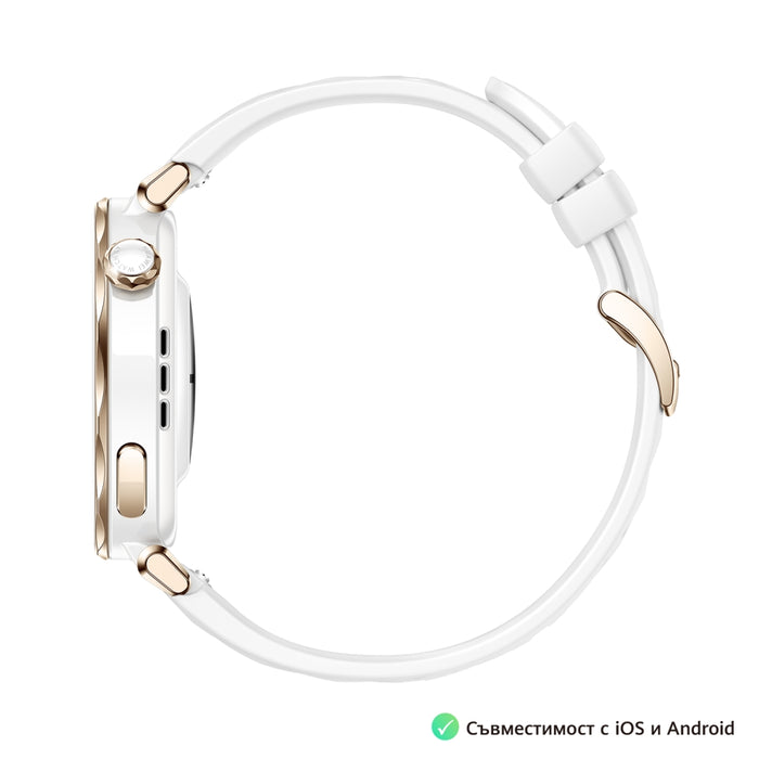 Huawei Watch GT5 Pro Jana-B29F, 1.32" Amoled 466x466, PPI 352, BT5.2, BLE/BR/EDR, 323mAh, 40-meter free diving, HUAWEI TruSense System, ECG analysis, Battery life up to 7 days, Compatible with iOS and Android devices, White Fluoroelastomer