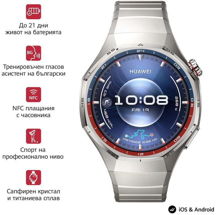 Huawei Watch GT6 Pro, Atum-B29M, Titanium