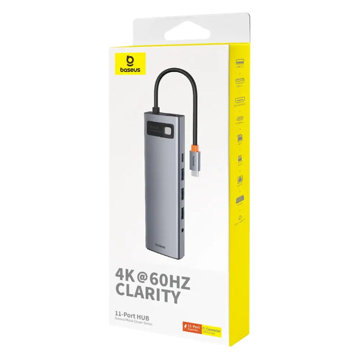 Hub 11in1 Baseus StarJoy Metal Glam Series USB-C to HDMI +VGA + 3 x USB 3.0 + USB 2.0 + USB-C PD + RJ45 + SD/TF +3,5mm