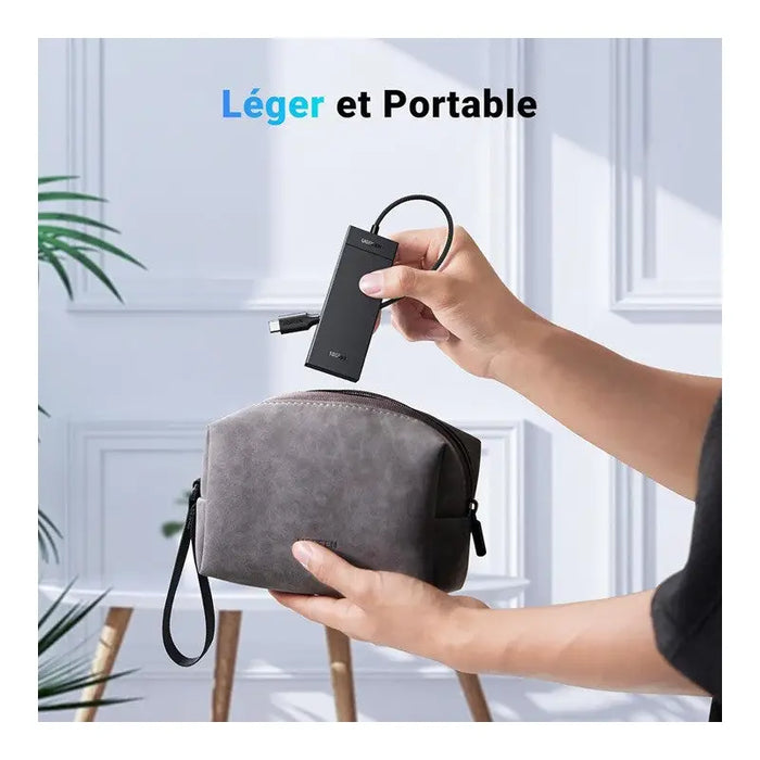 HUB 2xUSB3.0A,2xUSB-C 3.2,INPUT USB-C CM806 UGREEN - USB хъбове и адаптери<<<Компютърна периферия<<<AmperelB2B