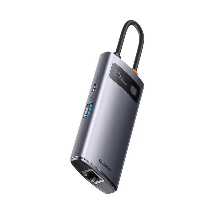Hub 4in1 Baseus Metal Gleam Series USB-C to 3x USB 3.0 + Ethernet RJ45 - Hubs<<<IT Accessories<<<InnproXML&&&Huby