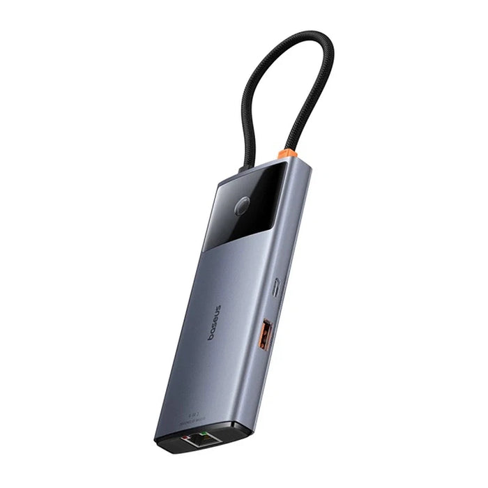 Hub 6in1 Baseus Metal Gleam 2 Series USB-C to 2xUSB 3.0 +USB-C + HDMI + USB-C PD + Ethernet RJ45 - Hubs<<<IT