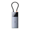 Hub 6in1 Baseus Metal Gleam 2 Series USB-C to 2xUSB 3.0 +USB-C + HDMI + USB-C PD + Ethernet RJ45 - Hubs<<<IT