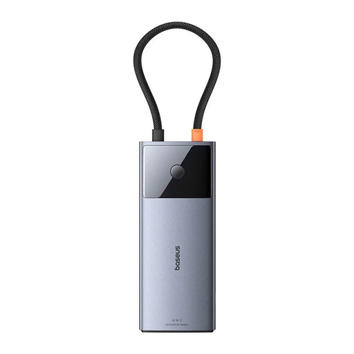 Hub 6in1 Baseus Metal Gleam 2 Series USB-C to 2xUSB 3.0 +USB-C + HDMI + USB-C PD + Ethernet RJ45 - Hubs<<<IT