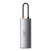 Hub 6in1 Baseus Metal Gleam Series USB-C to 3x USB 3.0 + HDMI + USB-C PD + Ethernet RJ45 - Hubs<<<IT