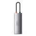 Hub 6in1 Baseus Metal Gleam Series USB-C to 3x USB 3.0 + HDMI + USB-C PD + Ethernet RJ45 - Hubs<<<IT