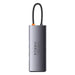 Hub 7in1 Baseus Metal Gleam Series USB-C to 3x USB 3.0 + 2x HDMI + USB-C PD + Ethernet RJ45 - Hubs<<<IT